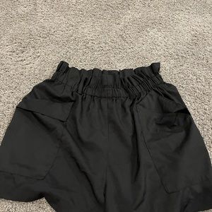 Black paper bag Shorts